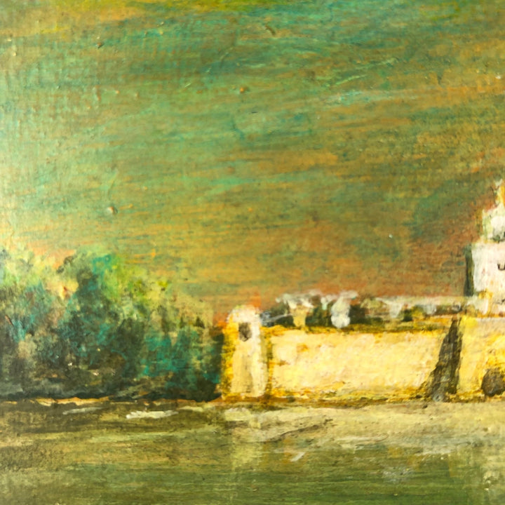 Schilderij van een Oriëntaalse stad bij valavond door Georges Berthelot - De Tuin Der Kunsten