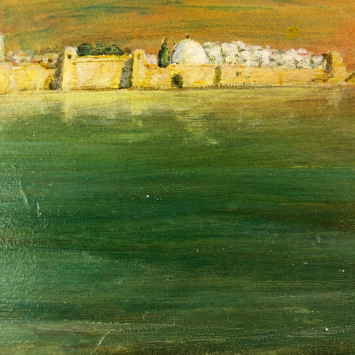 Schilderij van een Oriëntaalse stad bij valavond door Georges Berthelot - De Tuin Der Kunsten