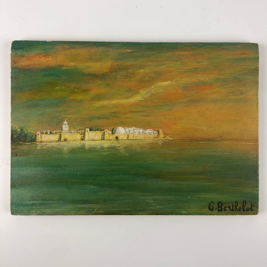 Schilderij van een Oriëntaalse stad bij valavond door Georges Berthelot - De Tuin Der Kunsten