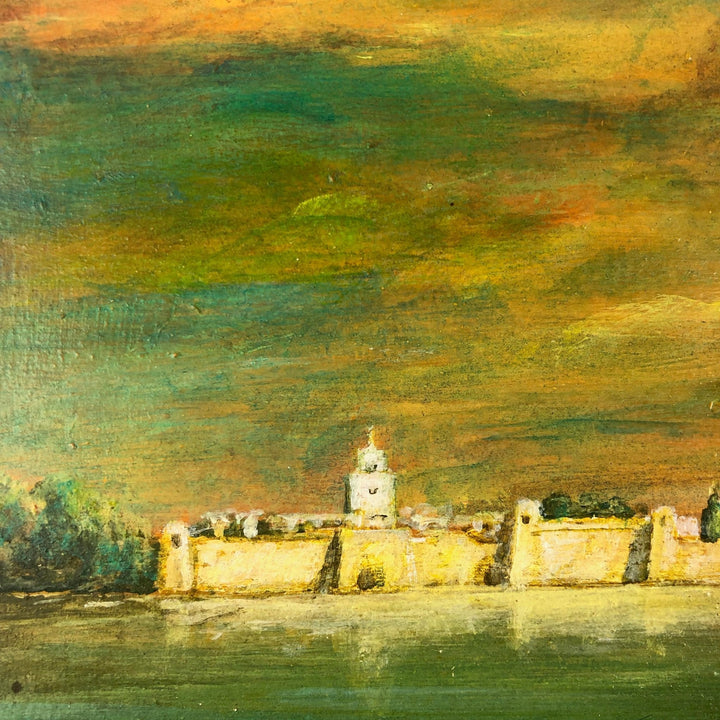Schilderij van een Oriëntaalse stad bij valavond door Georges Berthelot - De Tuin Der Kunsten