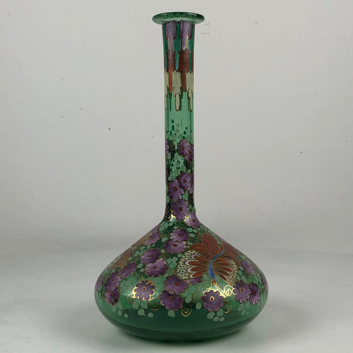 After an Art Nouveau example - glass Spanish vase