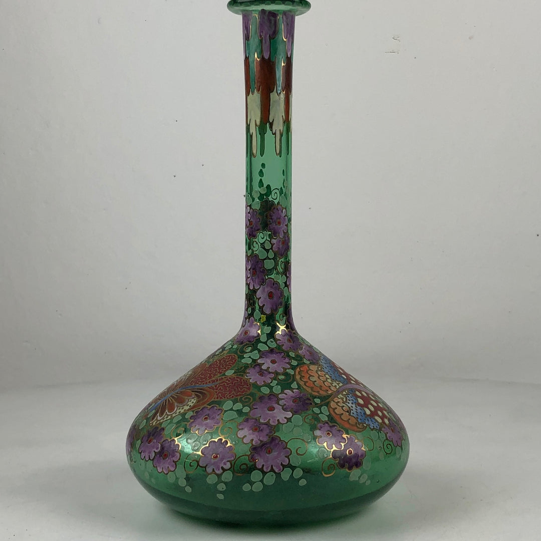 After an Art Nouveau example - glass Spanish vase