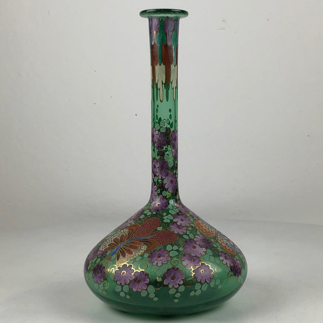 After an Art Nouveau example - glass Spanish vase