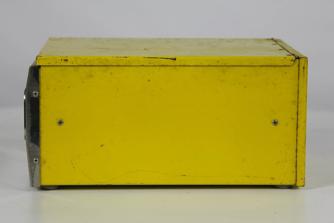 Vintage gele metalen servettenhouder - De Tuin Der Kunsten