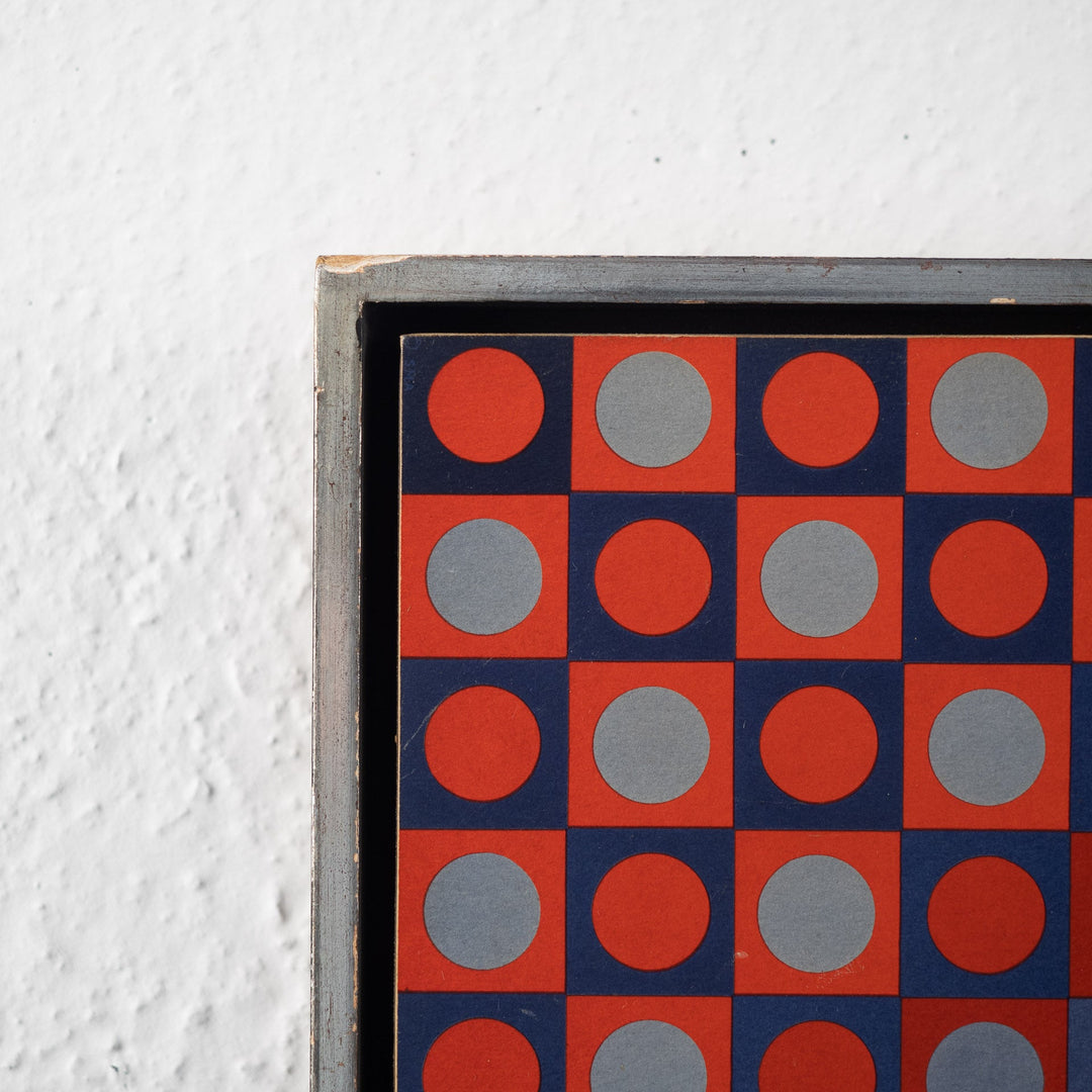 Vintage seriegrafie naar voorbeeld Vasarely - De Tuin Der Kunsten