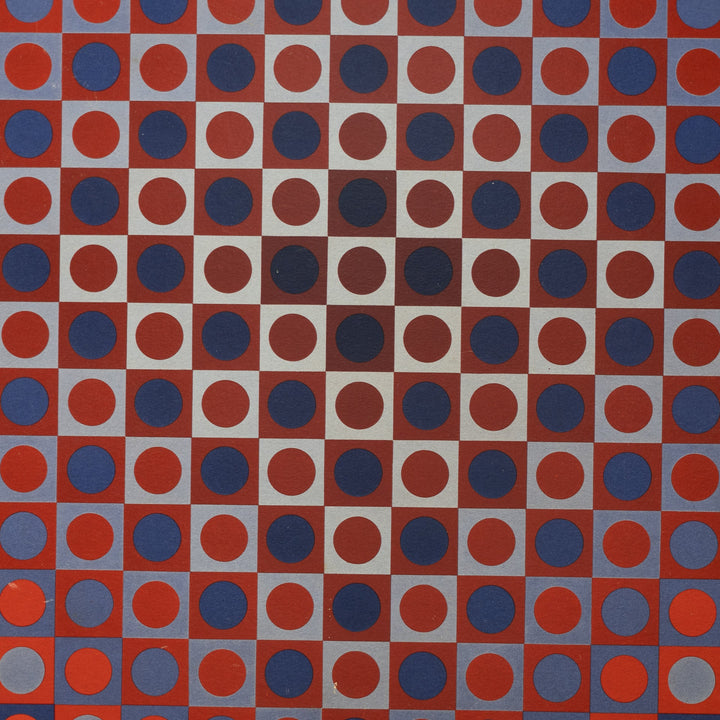 Vintage seriegrafie naar voorbeeld Vasarely - De Tuin Der Kunsten